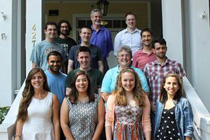 Last row (L to R): Michael Clark, Mike Tierney, Darin Self. 3rd row: Jack Hoagland, Michael Payne, Daniel Maliniak. 2nd row: Venu Katta, Remington Pool, Sue Peterson, Luis Madrid. 1st row: Susan Nelson, Meghan Frere, Hannah Petrie, Serena Sela. Photo: Andie Powers